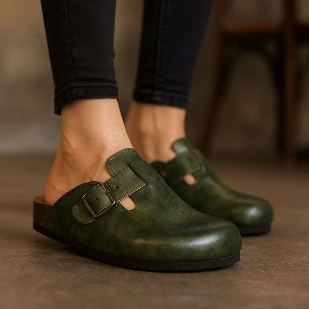 Women's Genuine Leather Clog Patina Edition Wear Luvensi