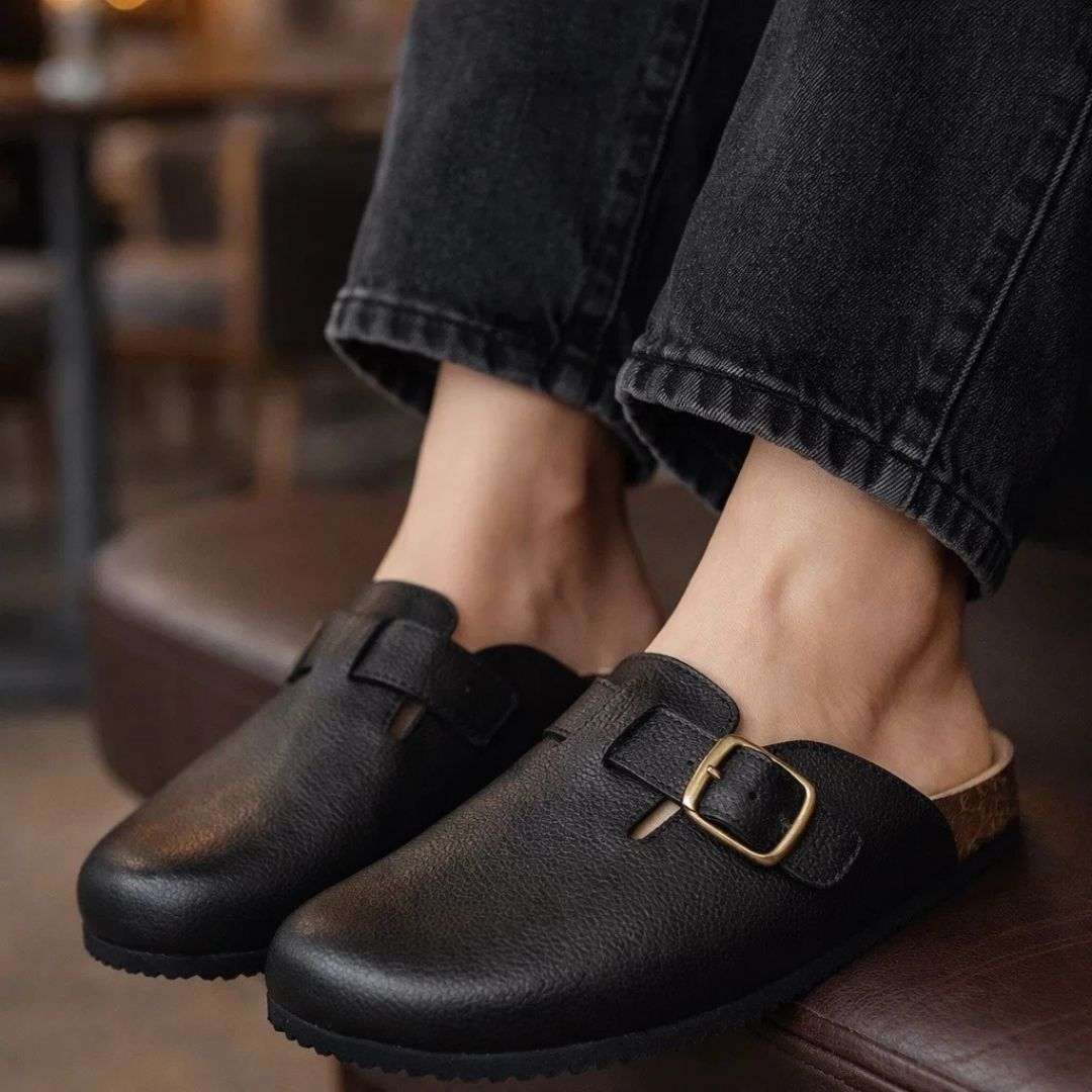 Women's Genuine Leather Clog Wear Luvensi