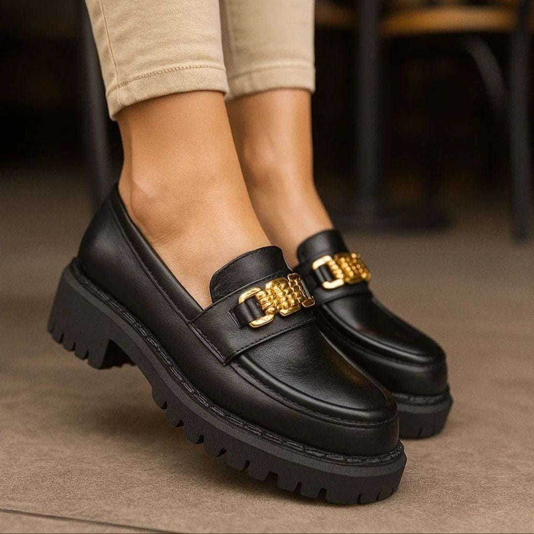 Handmade Genuine-Leather Women's Loafer Wear Luvensi