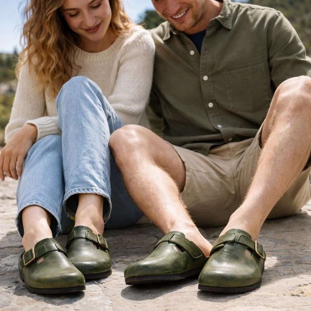 Women's Genuine Leather Clog Patina Edition Wear Luvensi