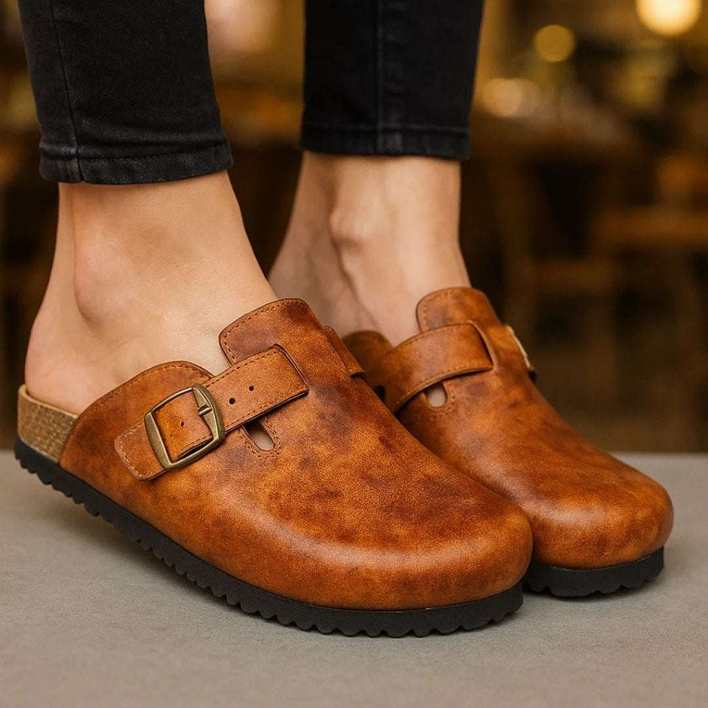Women's Genuine Leather Clog Patina Edition Wear Luvensi