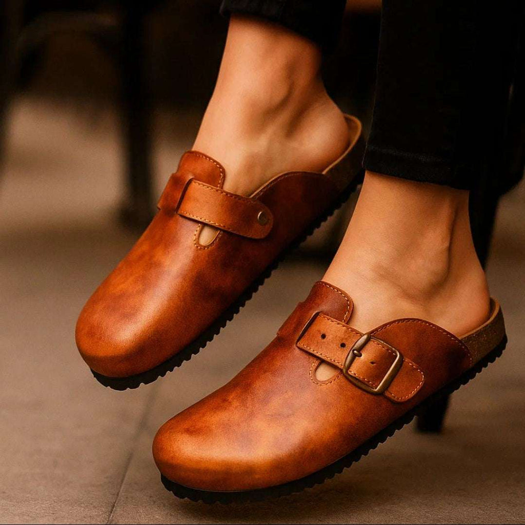 Women's Genuine Leather Clog Patina Edition Wear Luvensi