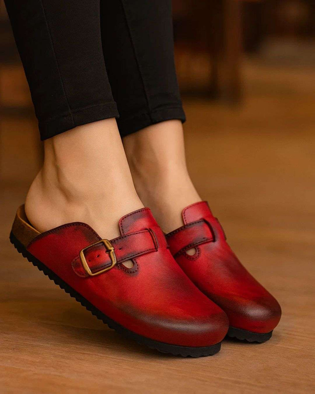 Women's Genuine Leather Clog Patina Edition Wear Luvensi