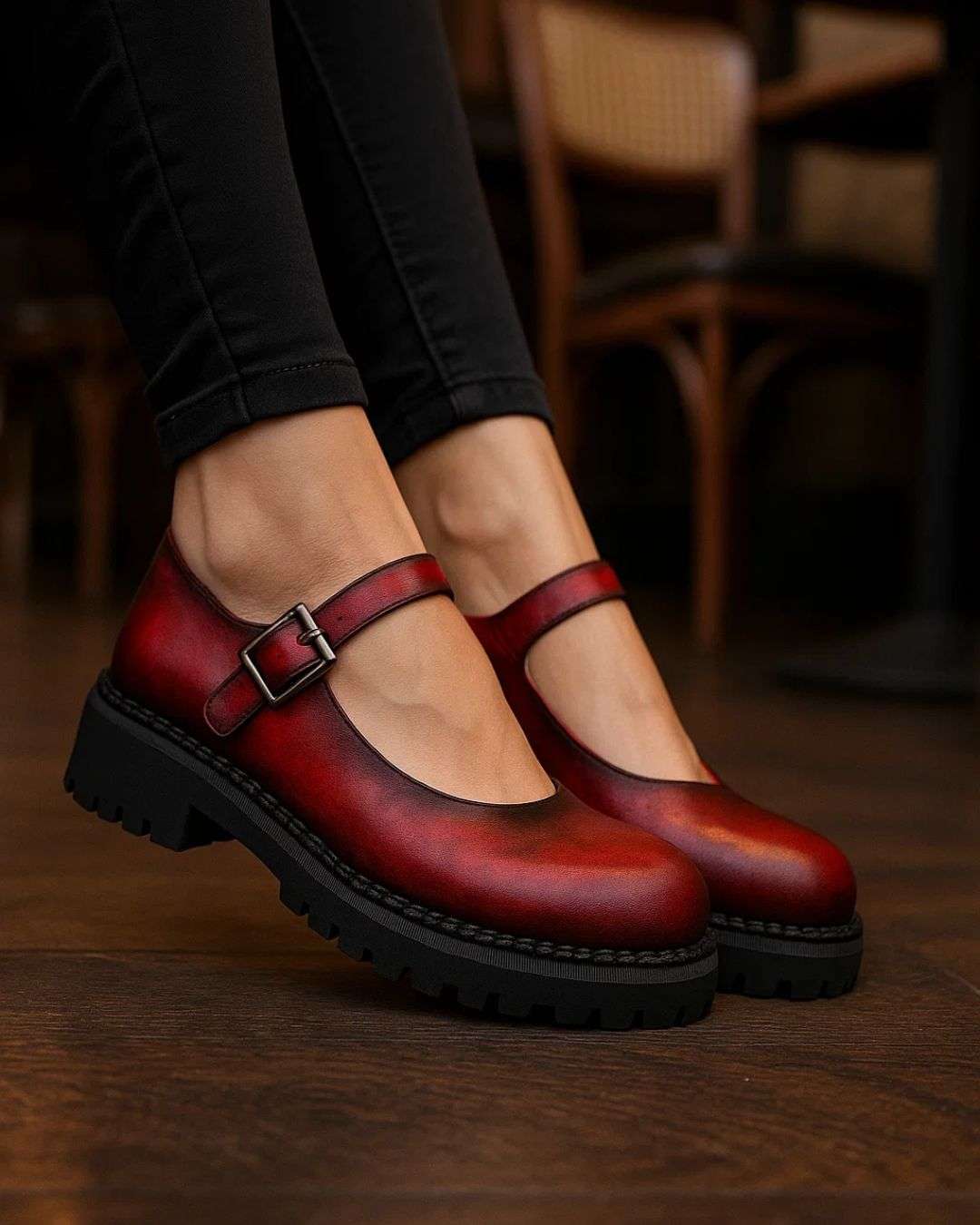 Mary Luxe Patina Loafer Wear Luvensi