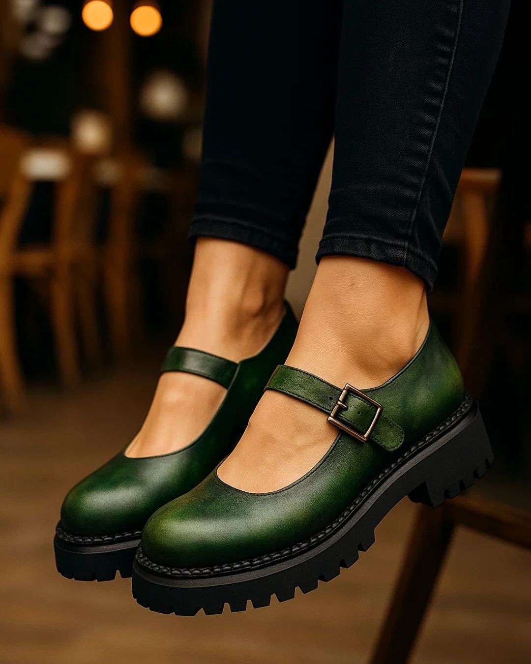Mary Luxe Patina Loafer Wear Luvensi