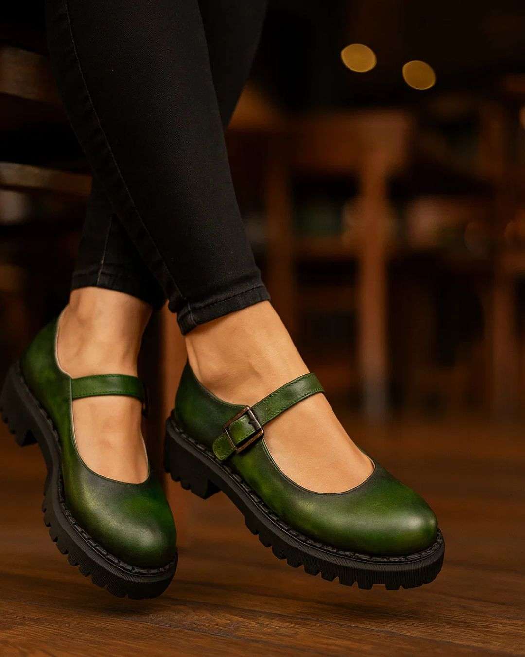 Mary Luxe Patina Loafer Wear Luvensi