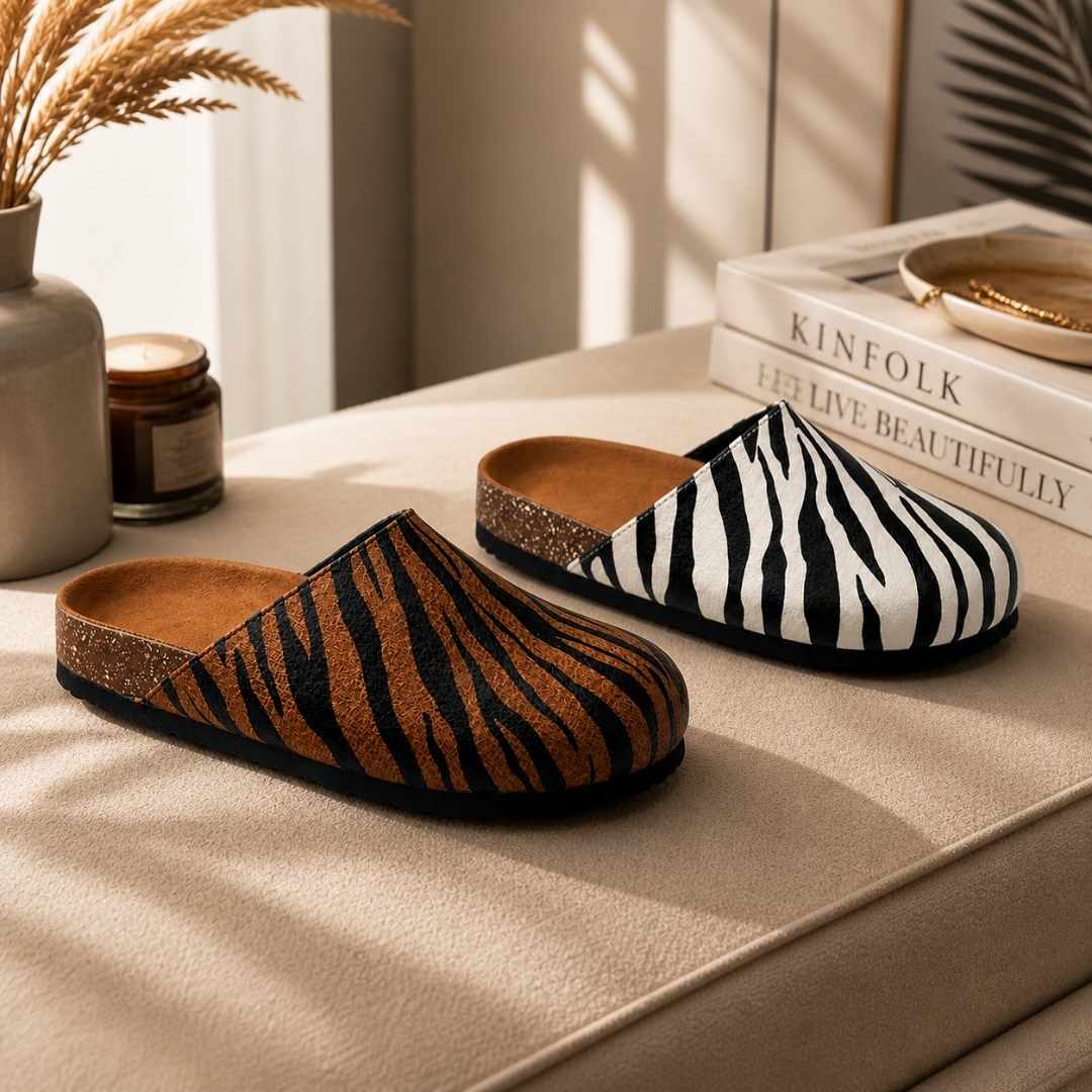 Zebra Chic Women's Slippers Wear Luvensi