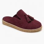 Woment's Elegant Tassel Mules Wear Luvensi