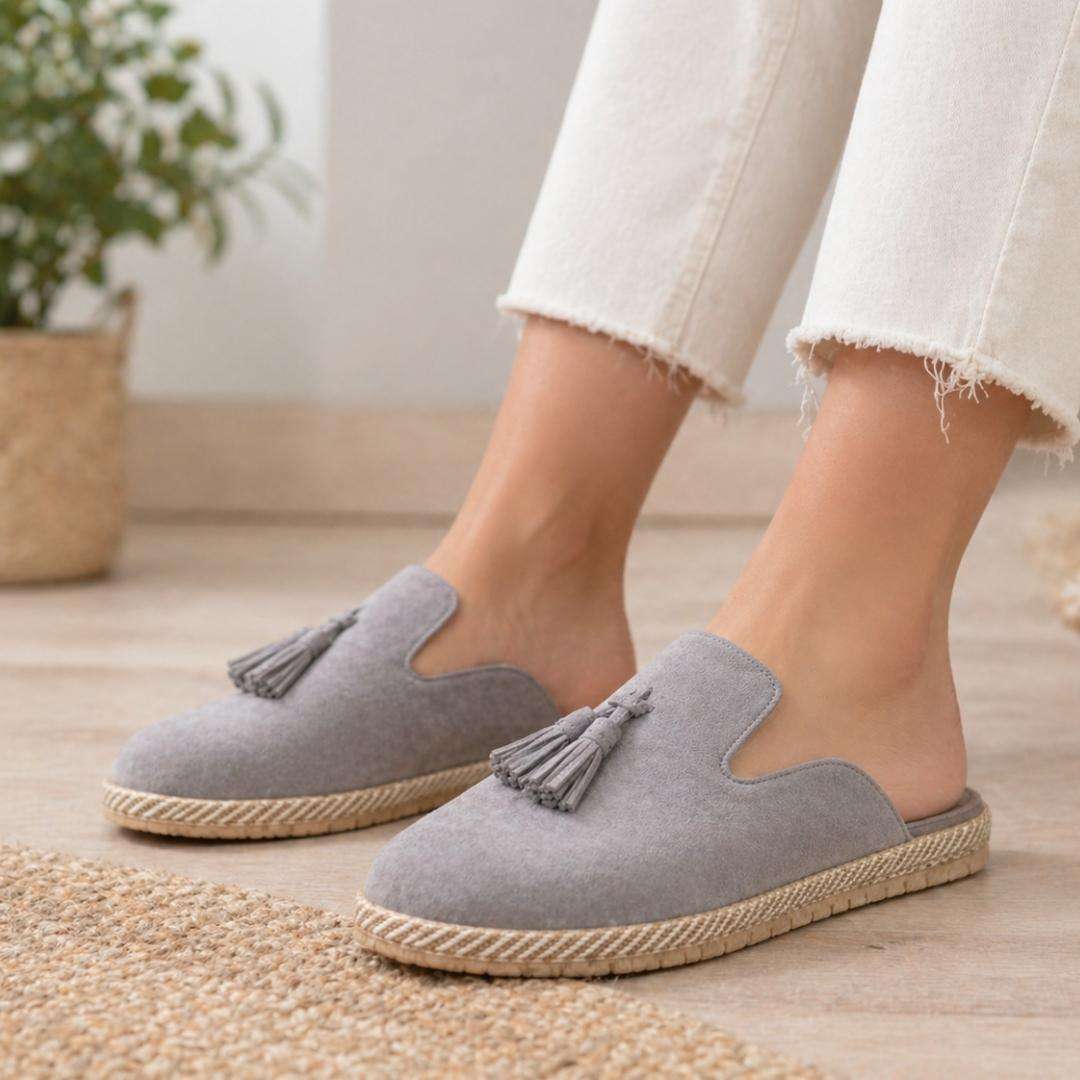 Woment's Elegant Tassel Mules Wear Luvensi