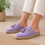 Woment's Elegant Tassel Mules Wear Luvensi