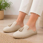 Woment's Elegant Tassel Mules Wear Luvensi