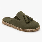 Woment's Elegant Tassel Mules Wear Luvensi