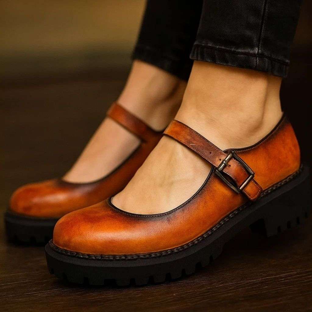 Mary Luxe Patina Loafer Wear Luvensi