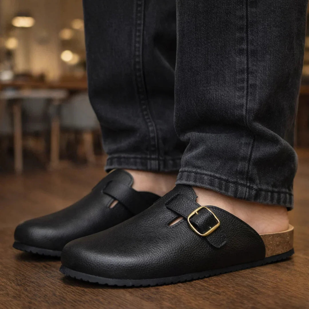 Men's Genuine-Leather Clog